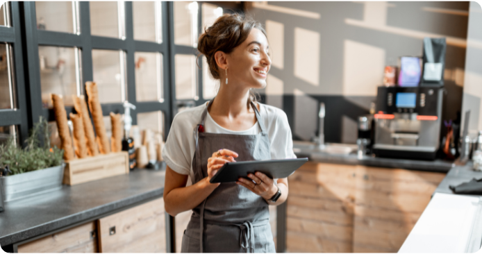 Happy Staff Cafe Clock In Tablet.png