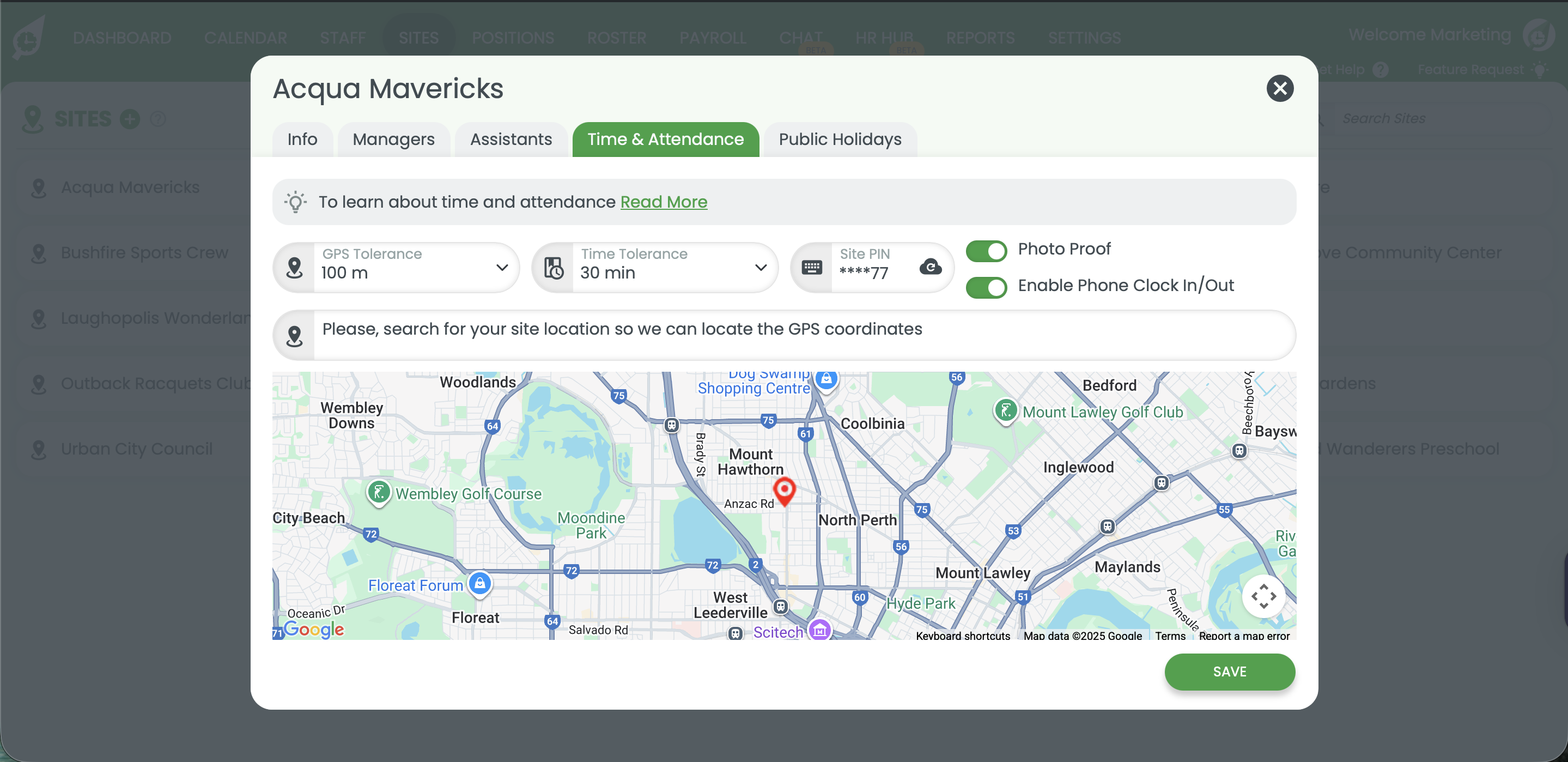 RosterElf time tolerance settings RosterElf time tolerance settings for early or late clock-ins